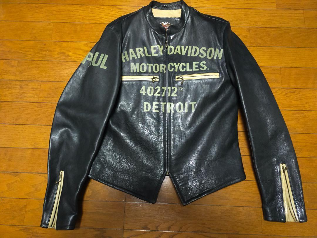 超美品！HARLEY-DAVIDSON シングルライダースジャケットM