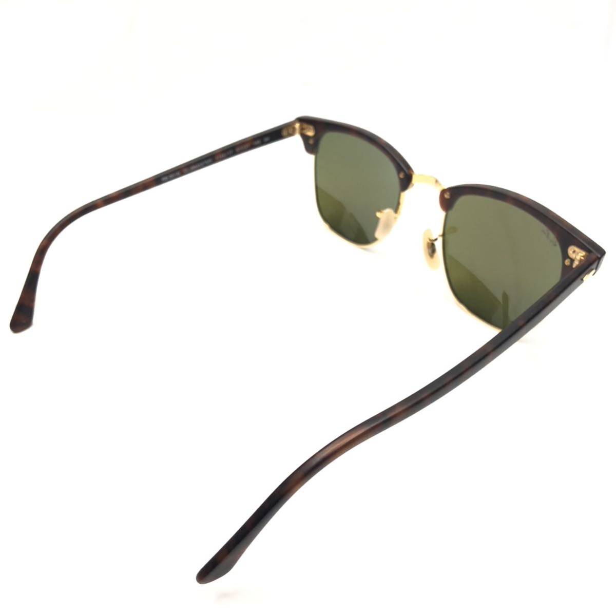 ★ 1円スタート RayーBan レイバン クラブマスター RB3016 1145/17 51□21 サングラス 黒 茶 べっ甲 ブルーレンズ メンズ 本体のみ ★_画像5