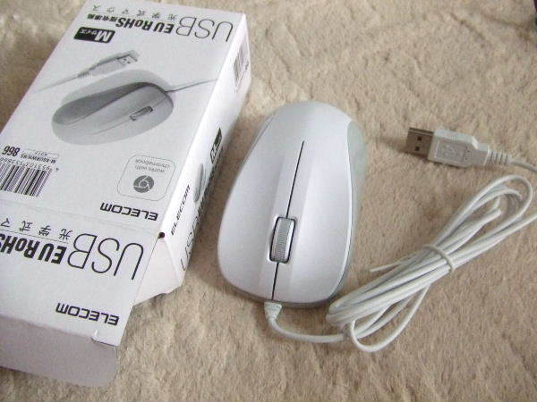 ELECOM エレコム USB 光学式マウス Mサイズ 　_画像1