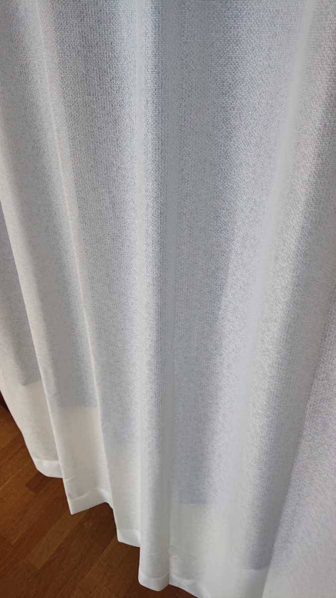 新品 防炎エコミラーレースカーテン １００X１７６cm ２枚組 遮熱 断熱 _画像7