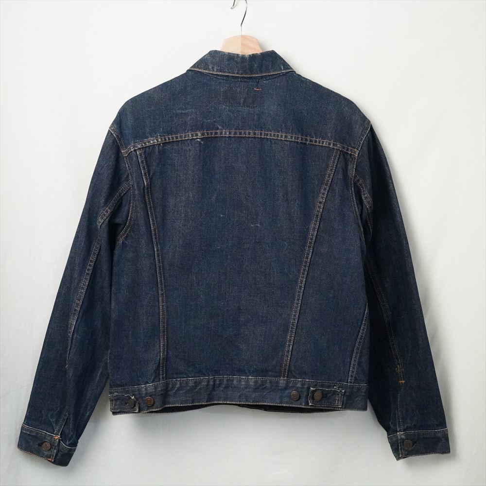 60s70s ビンテージ Levis リーバイス 70505 ビッグE Gジャン 4TH デニムジャケット 42相当 濃紺_画像3