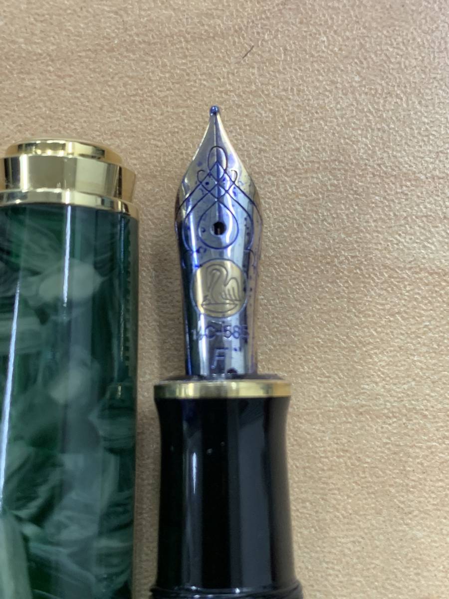 PELIKAN ペリカン 万年筆 SOUVERAN ペン先=585 自宅保管品 〇未 試し書き_画像4