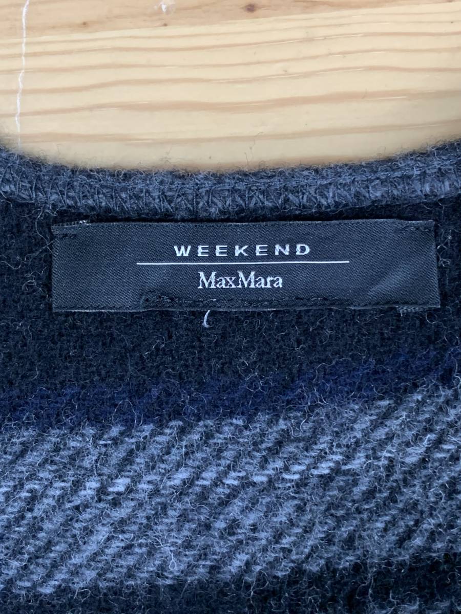 MaxMara WEEKEND ポンチョ グレー系 フリーサイズ 〇美 品_画像5