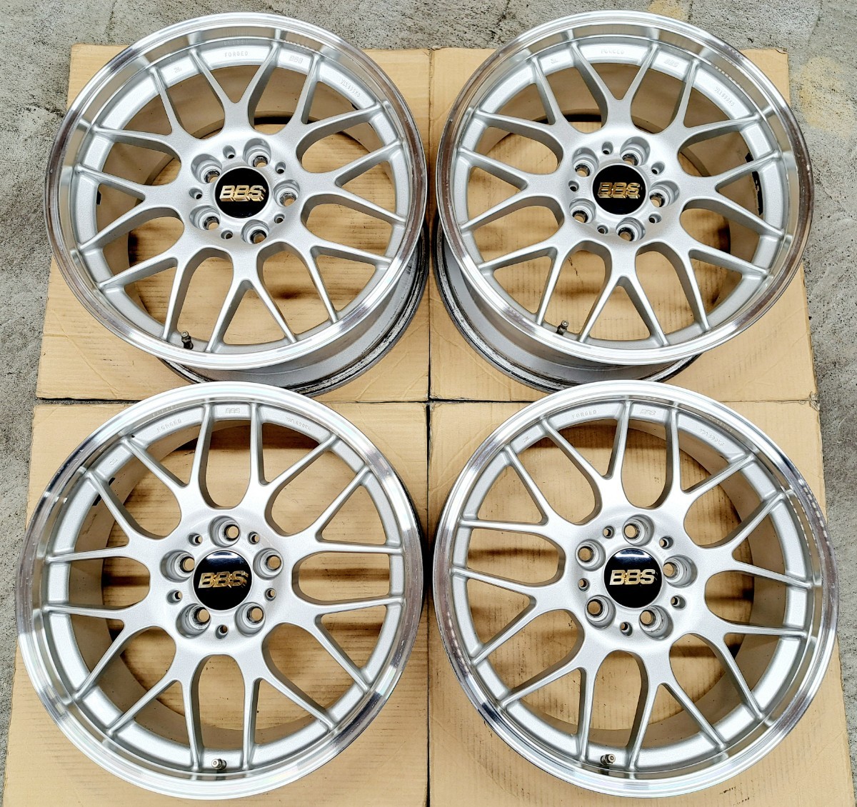 【美品】BBS RG-R RG738 RG739 ホイール 4本 18インチ 7.5J 8.5J 114.3 鍛造 ホンダ S2000 トヨタ アルファード ヴェルファイア 定価50万円_画像1