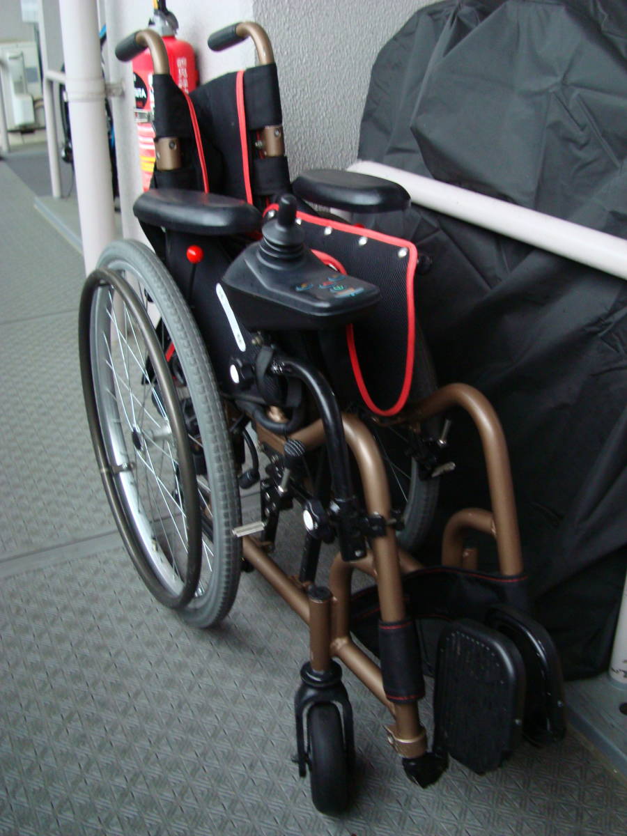 [ secondhand goods ] * Aisin . machine made electric wheelchair tao light Ⅱ-m* light weight 21kg folding type : width 36cm