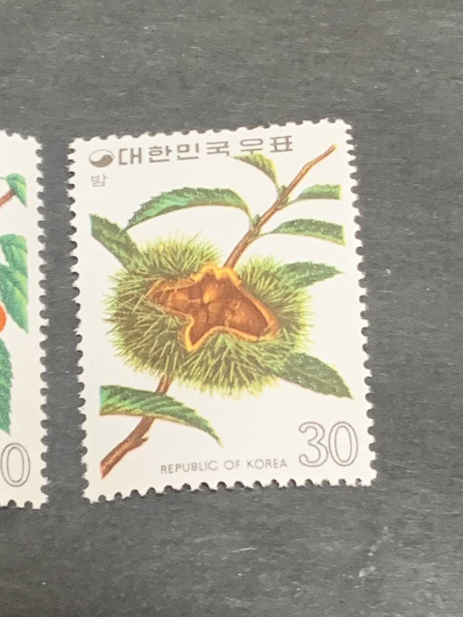 1974 年のフルーツ号に掲載された韓国からの切手 4種 同封可能 ア067_画像5