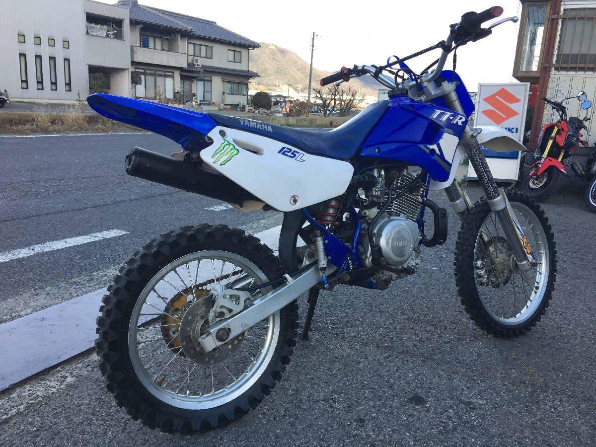 ヤマハ TTR125LW CE07Y ラージ YZ80 倒立フォーク 前後ディスク化 実働 エンデューロ モトクロス 練習機 カスタムベースにも_画像2