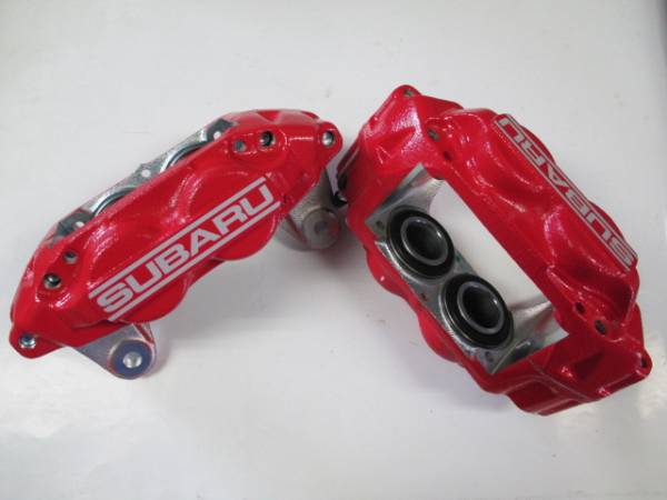  carriage and tax included Subaru original 4POT red caliper 26292FE0418A 26292FE0518A Short parts less BRZ,ZN6,GDB,GC8,BP. diversion 