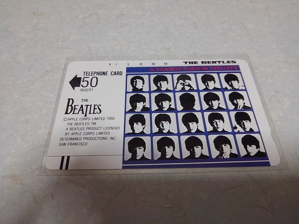 * Beatles A Hard Day\'s Night [ телефонная карточка! не использовался новый товар ] The Beatles телефон карта 