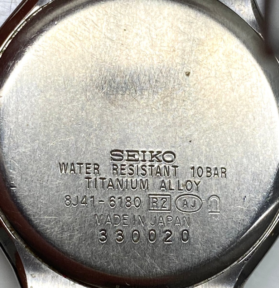 不動品 SEIKO DOLCE 8J41-6180 セイコー ドルチェ クオーツ シェル文字盤 シルバーカラー ステンレス 腕時計_画像4