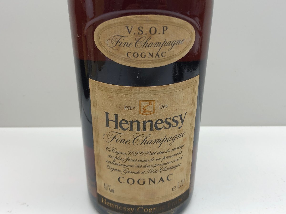 未開栓 古酒 Hennessy ヘネシー VSOP コニャック グリーンボトル スリムボトル 700ml 40%_画像4