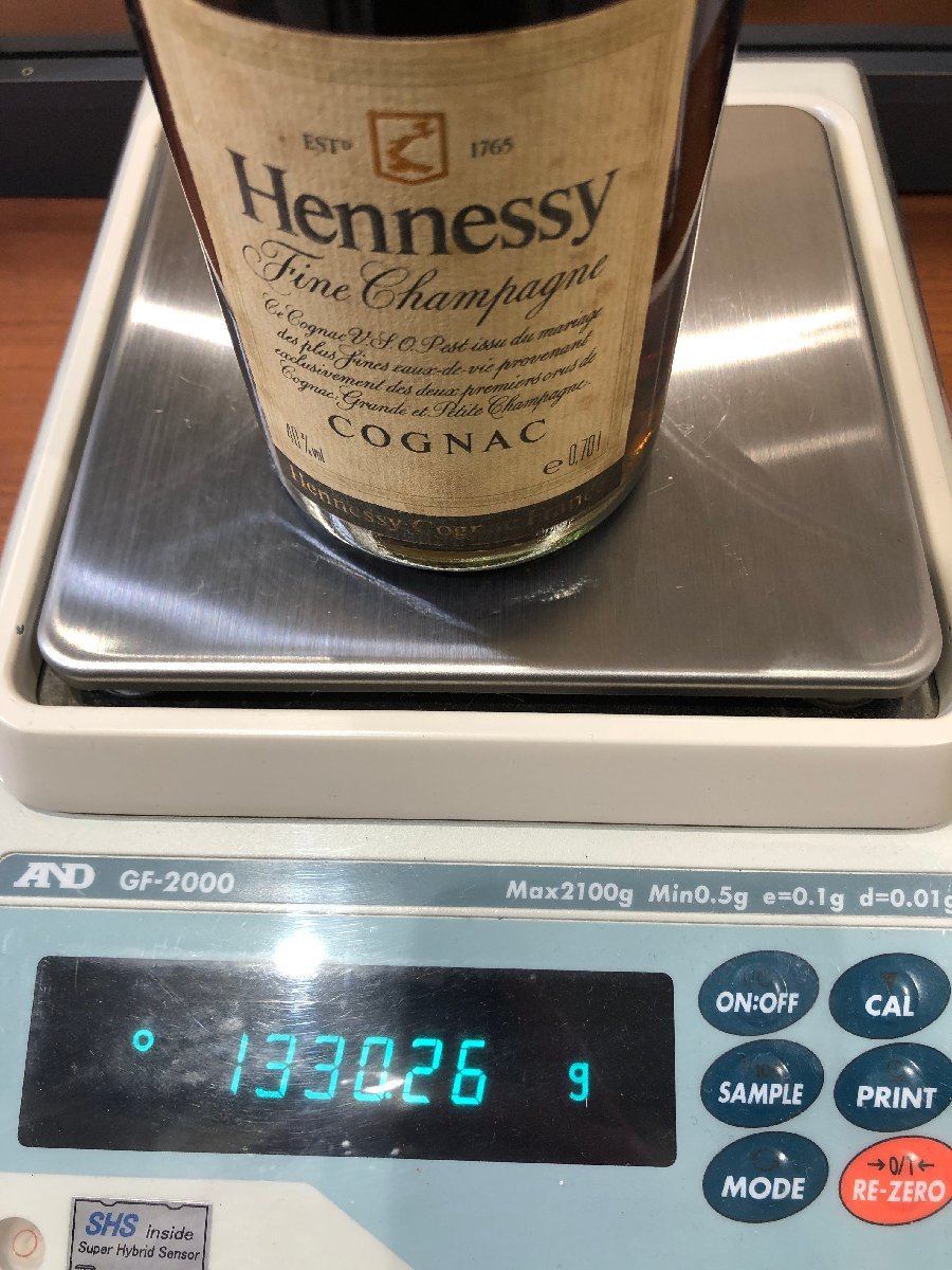 未開栓 古酒 Hennessy ヘネシー VSOP コニャック グリーンボトル スリムボトル 700ml 40%_画像7