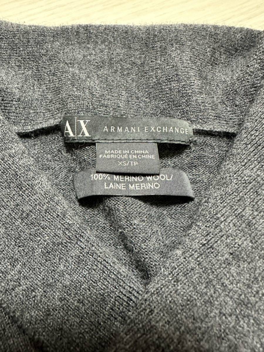  Armani Exchange серый вязаный шерсть XS ARMANI EXCHANGE cut and sewn 