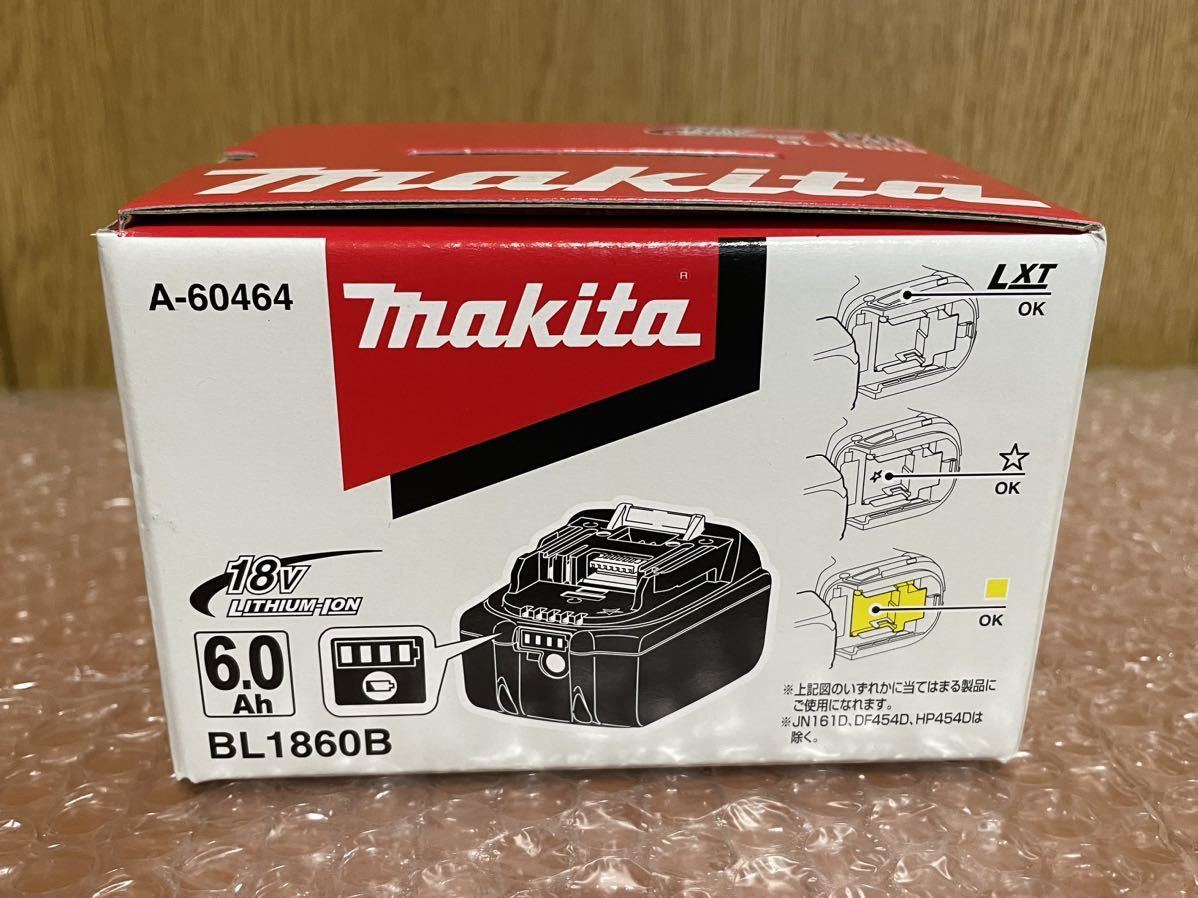 新品 純正 makita マキタ リチウムイオンバッテリー 18V 6.0A BL1860B A-60464 雪マーク クーポン利用にてお得に_画像1