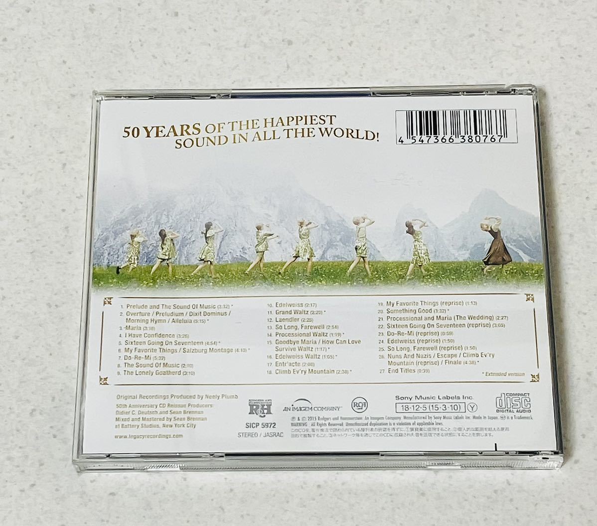 サウンド・オブ・ミュージック オリジナル・サウンドトラック50周年記念盤 THE SOUND OF MUSIC 50th ANNIVERSARY CDの画像2