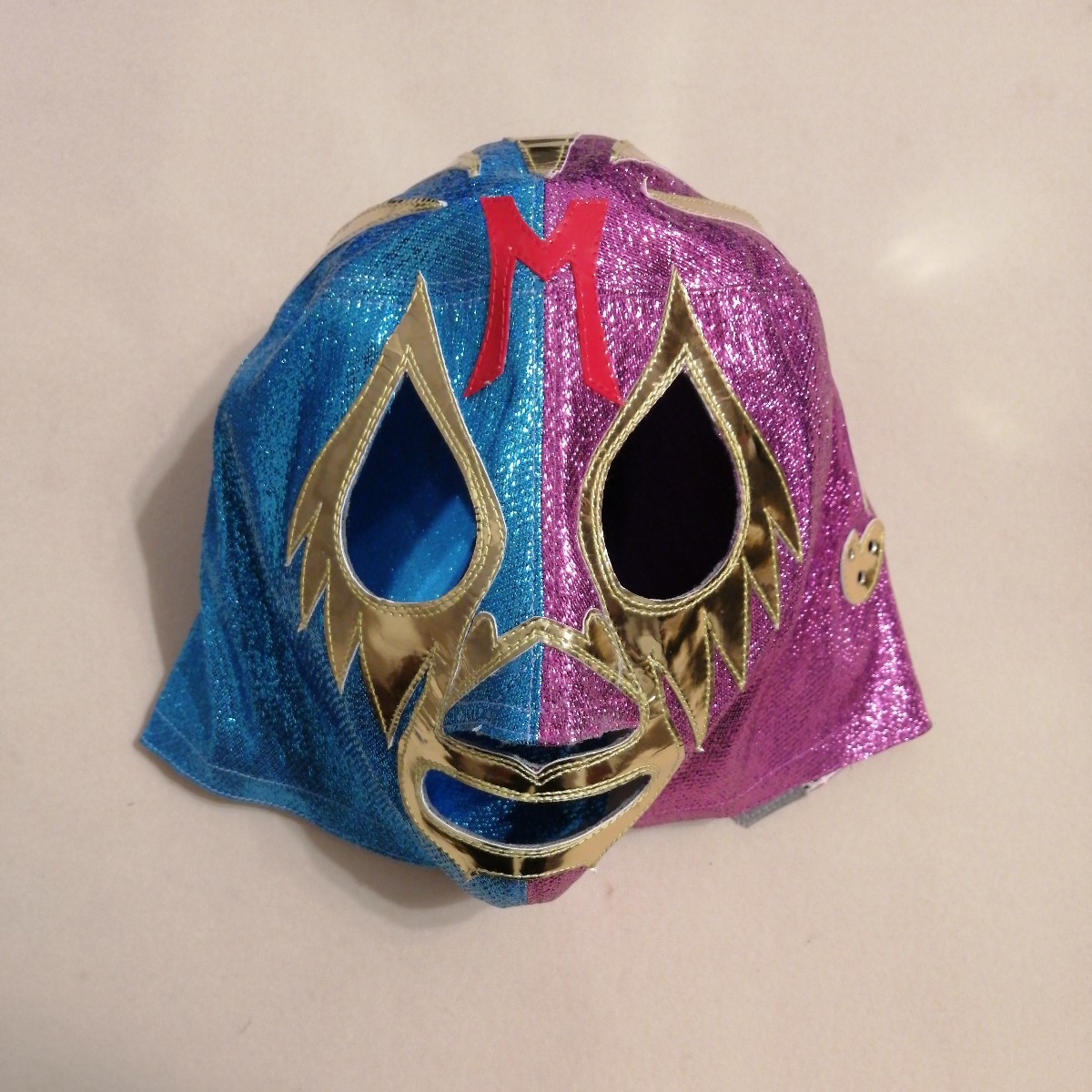 ミルマスカラス　2色ラメ　試合用マスク　メキシカンマスクの伝説　昭和レトロ　コレクション_画像5