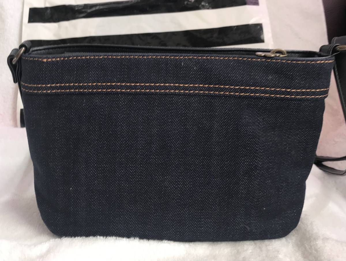 * super-discount start!* hard-to-find! rare thing!* Mary Quant **MARY QUANT** Denim * very stylish shoulder bag! beautiful goods!!