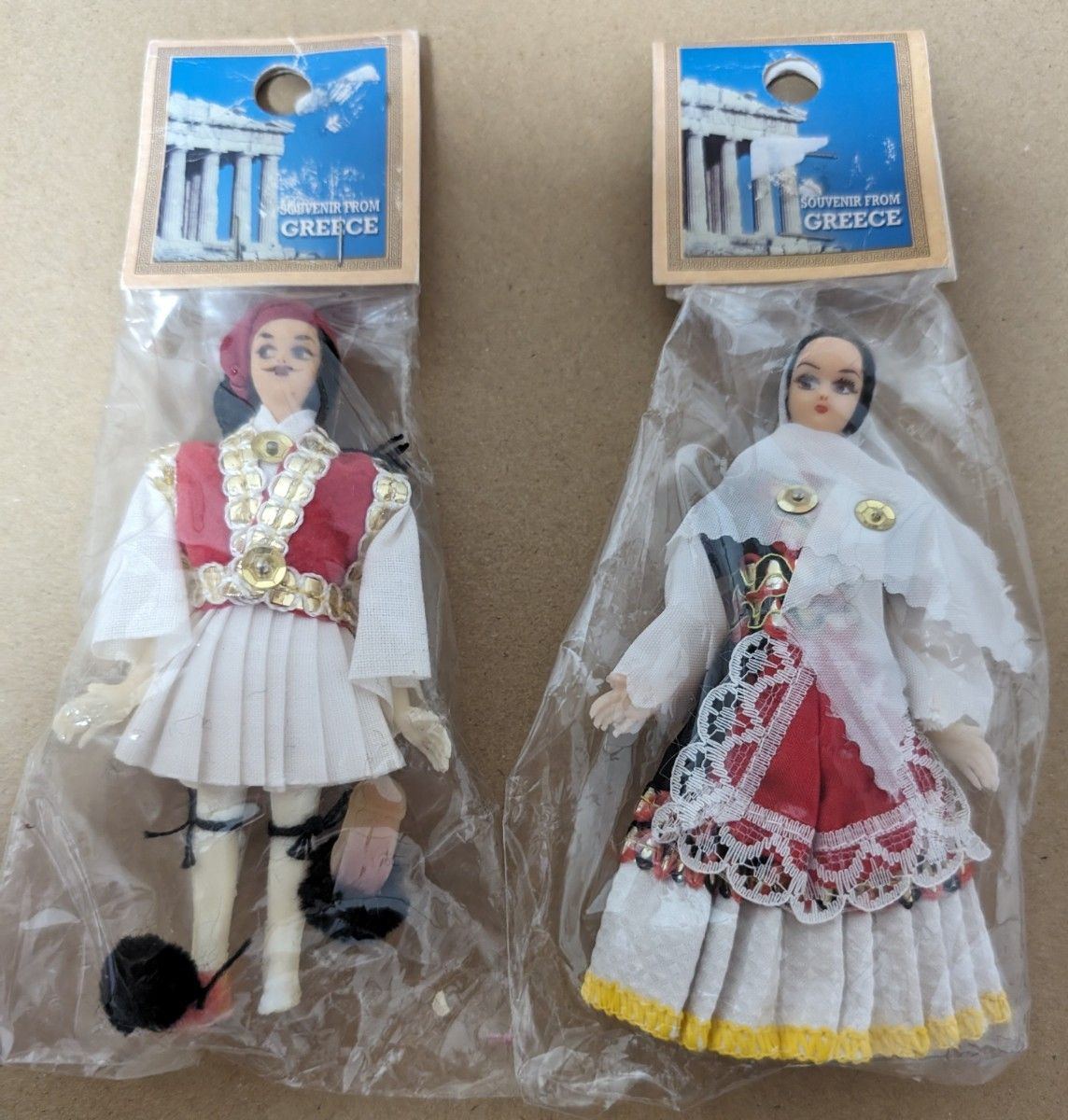 ギリシャ  お土産  民族衣装 人形  男の子、女の子