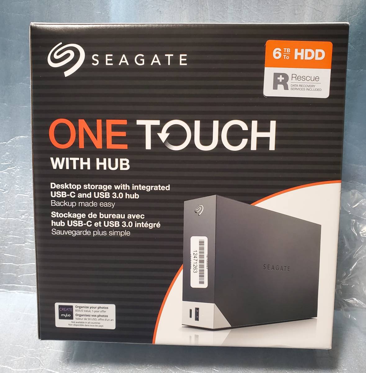 6TB 外付け HDD Seagate シーゲイト One Touch Hub USB-C USB 3.0ポート デスクトップ ノート パソコン Mac STLC6000400の画像6