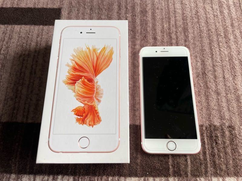Apple iPhone 6S SIMフリー ローズゴールド MKQR2J/A 64G 付属品揃ってます。_画像1
