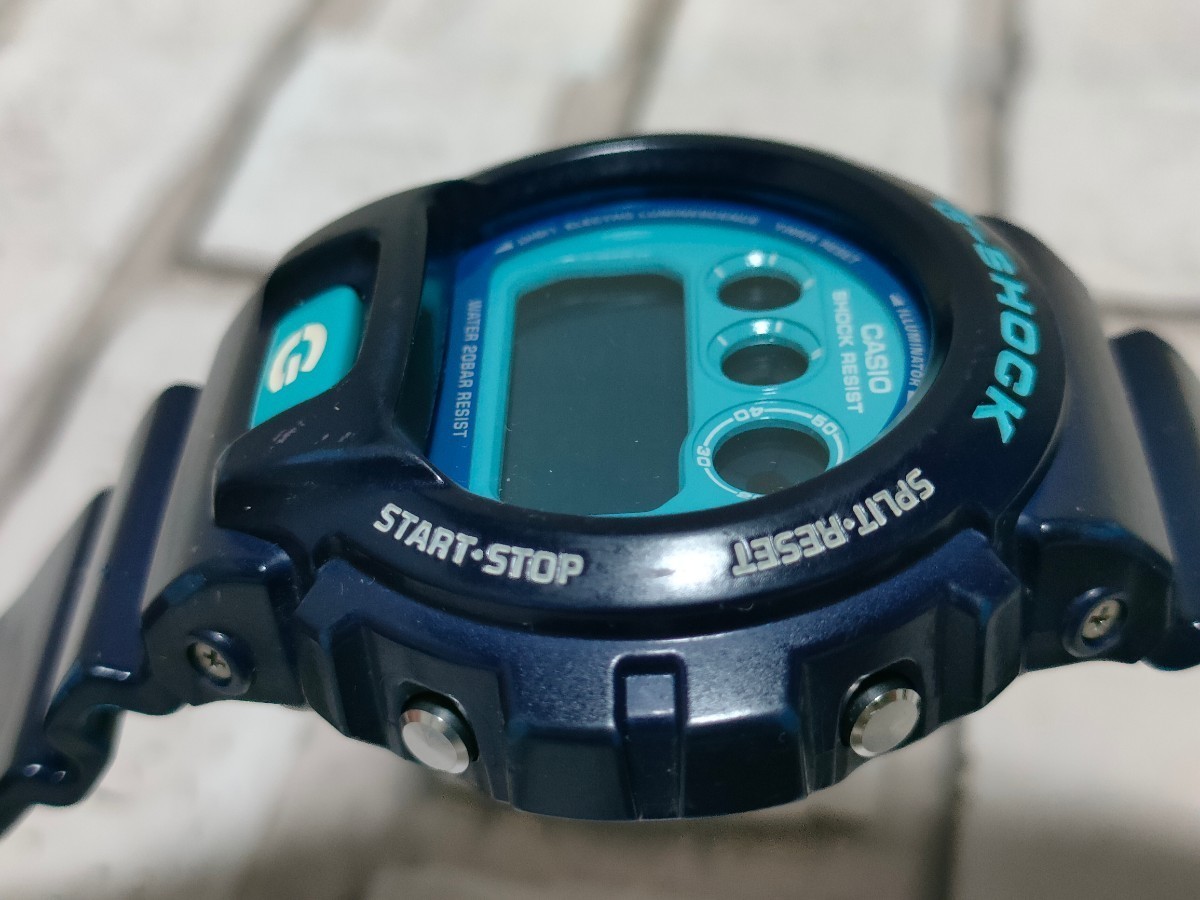  rare color!CASIO G-SHOCK DW-6900CC Crazy Colors Casio G shock blue backlight photograph equipped 