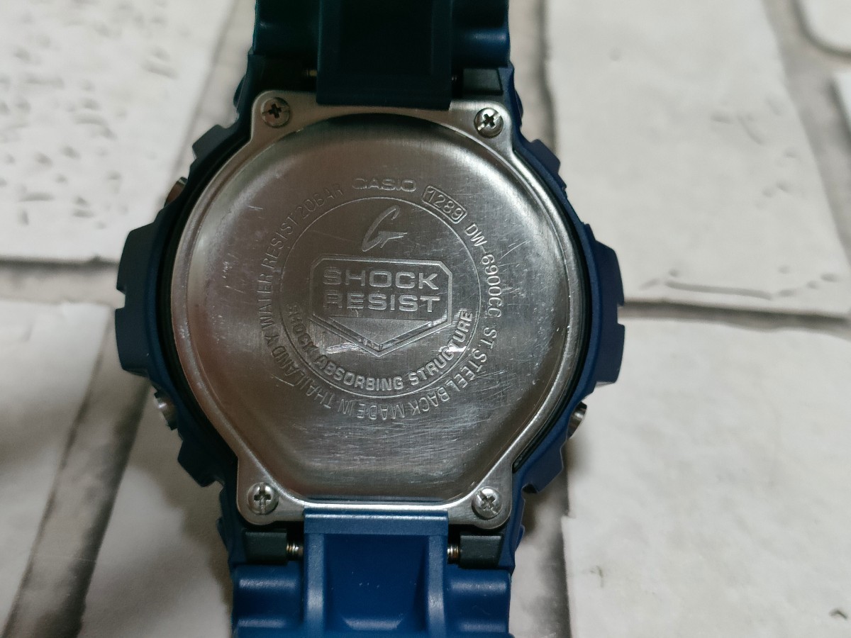  rare color!CASIO G-SHOCK DW-6900CC Crazy Colors Casio G shock blue backlight photograph equipped 