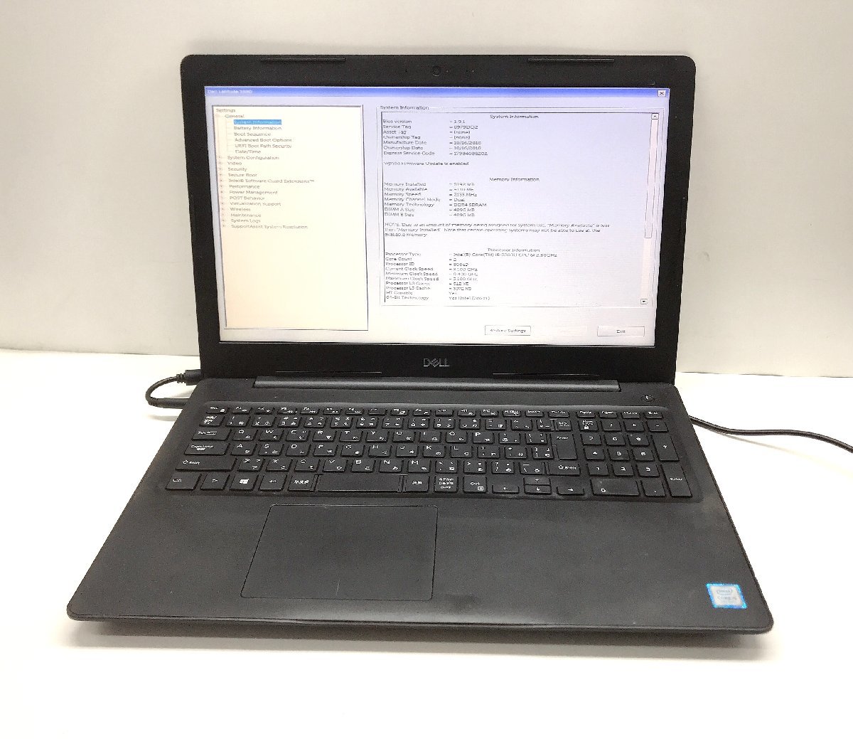 NT: ★第7世代★DELL LATITUDE 3590 CORE i5-7200U 2.50GH /メモリ:8GB/HDD:500GB/無線 /ノートパソコン ジャンク