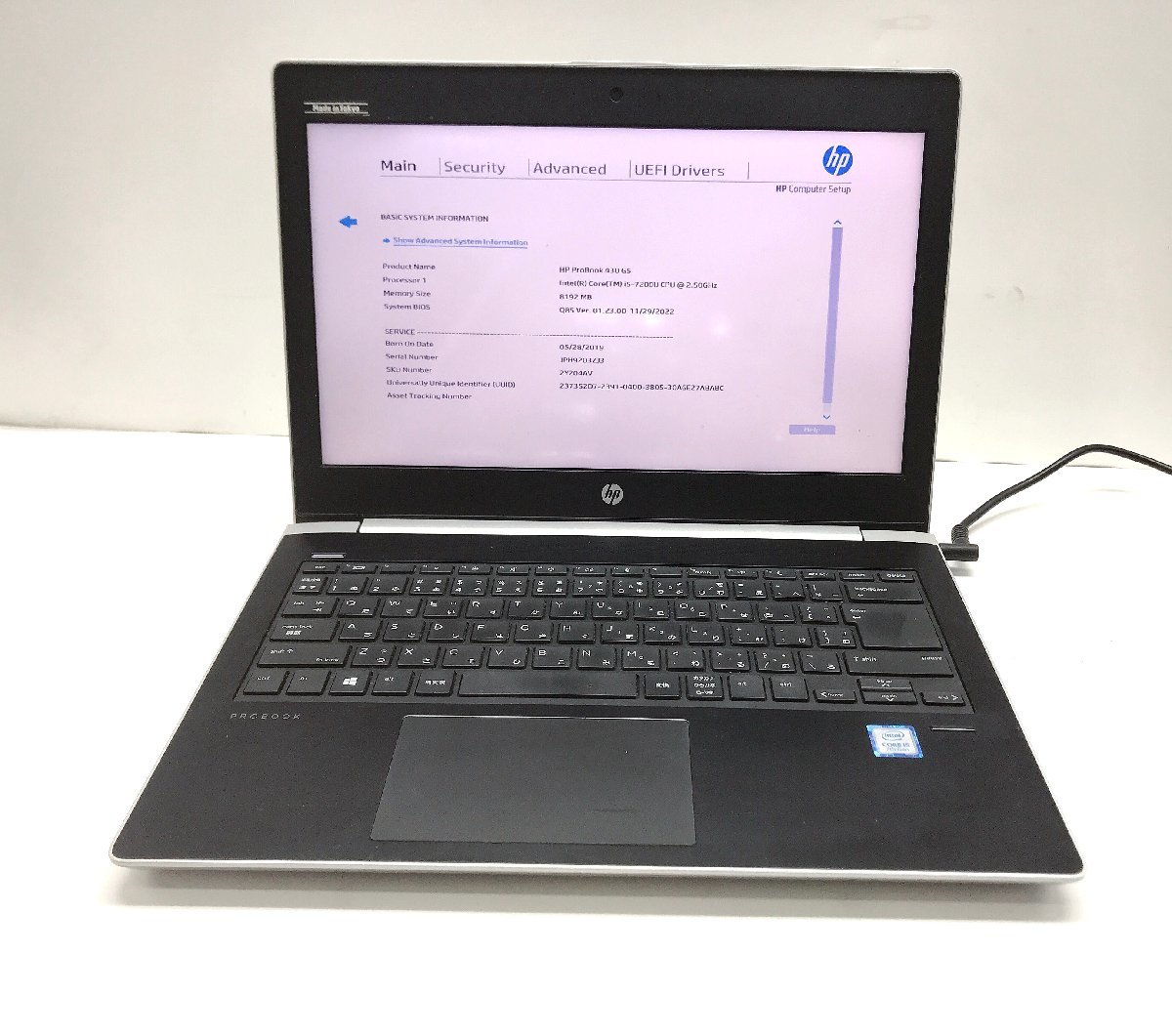 NT: HP Probook 430　G5 Core i5-7200U 2.50GH /メモリ：8GB/SSD:256GB/ 無線/ノートパソコン_画像1