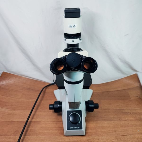 OLYMPUS オリンパス CKX41 倒立顕微鏡 光源点灯確認済みジャンク_画像1