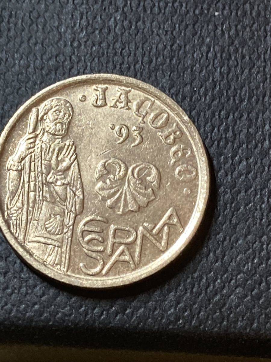 中古コイン 4枚/ スペイン / 5ペセタ(1993、1996、1997)と25ペセタ(1993)_画像4