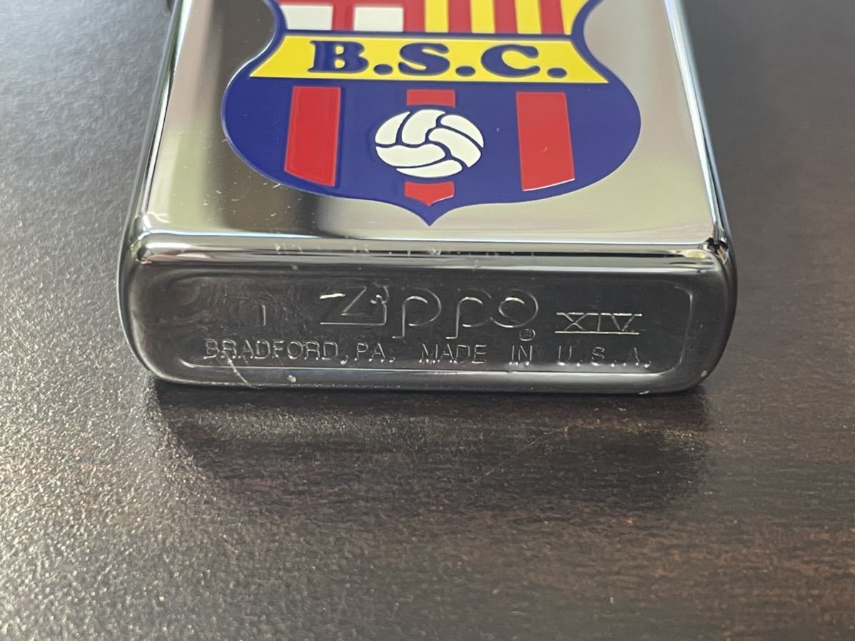 未使用 ZIPPO ジッポー B.S.C. オイルライター サッカー 喫煙具_画像3