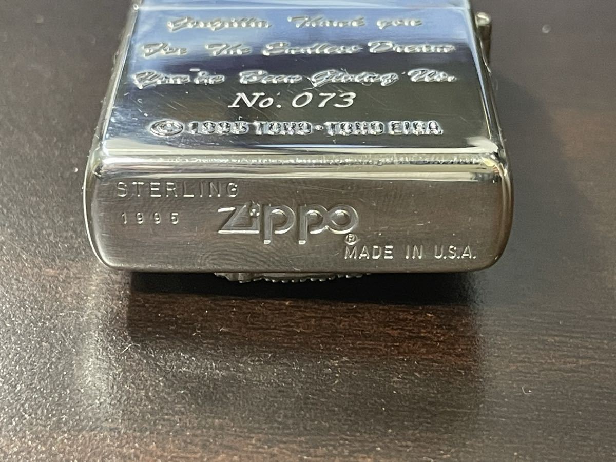 激レア！ 未使用 ZIPPO GODZILLA ゴジラ Memorial Edition メモリアルエディション 1954〜1995 ライター sterling シルバー 限定品 喫煙具 _画像3