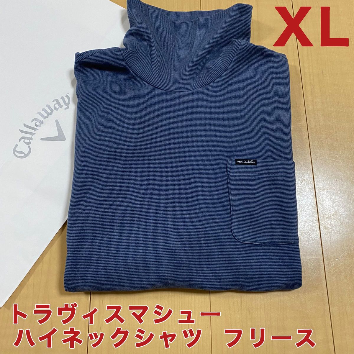 【新品】キャロウェイ トラヴィスマシュー フリース胸ポケット ネイビー XLサイズ
