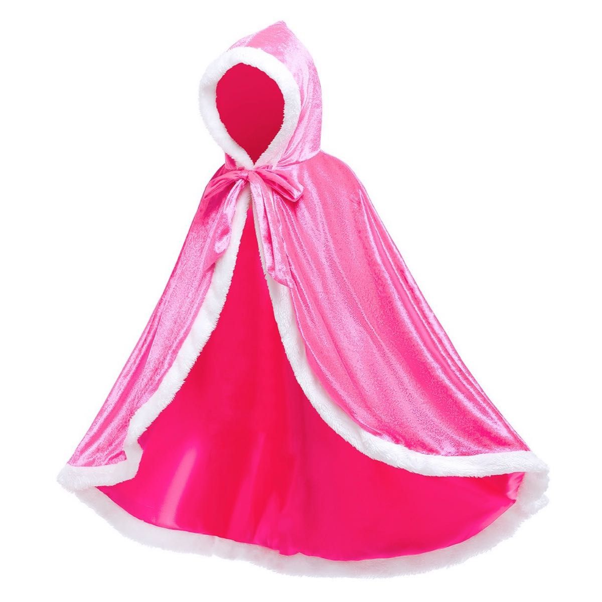 【新品】 プリンセス マント ケープ ドレス 仮装 女の子 ピンク 120