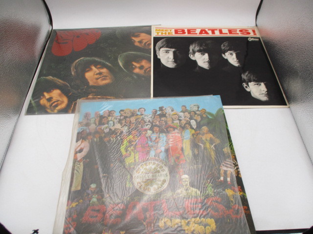 ★☆LPレコード　THE　BEATLES　ビートルズ　ロンリーハーツ　ビートルズ！　ラバーソウル　ハードデイズナイト　アビーロード等　7枚☆★_画像3