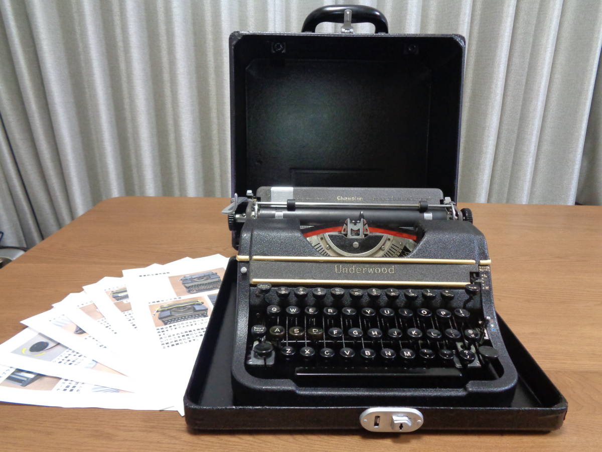 完働品　Underwood Champion アンダーウッドタイプライター　1948年製_画像10