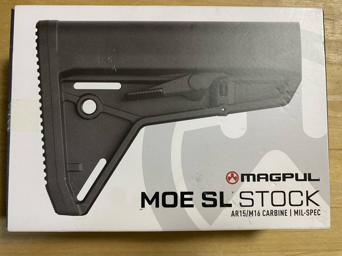 【実物】【新品】【送料込み】Magpul AR15 M4 MOE SL Stock(BLK・Black・ブラック・黒) Mil-SPEC MAG347_画像10