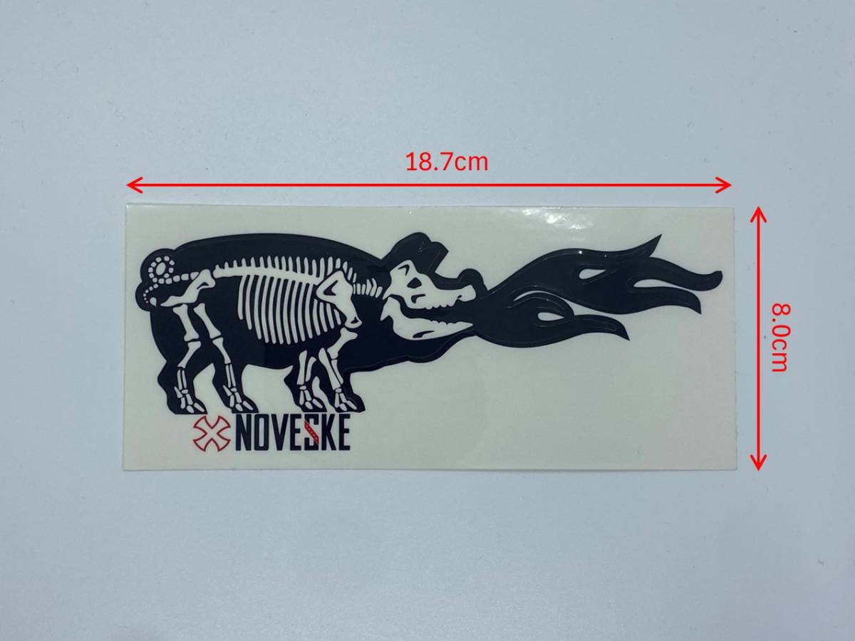 【実物・新品・送料込み・ステッカー・絶版】NOVESKE RIFLEWORKS(ノベスキー) Battlehog Sticker バトルホッグ ステッカー_画像2