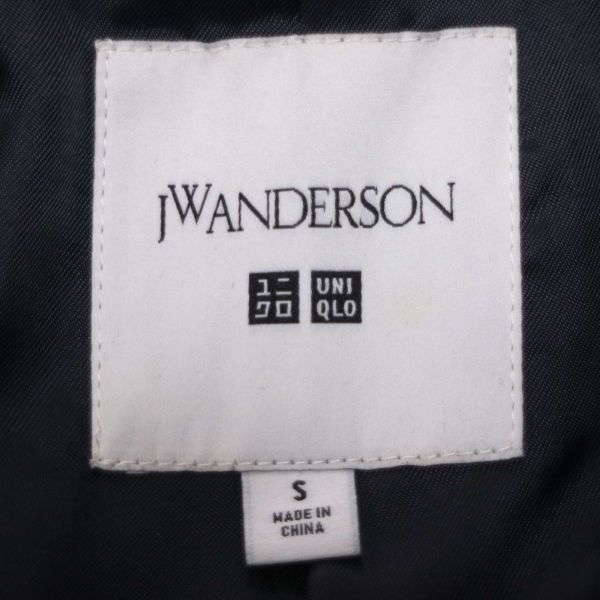 UNIQLO × JWANDERSON ユニクロ JWアンダーソン 秋冬 ベルト付き ウール★ コート Sz.S　メンズ ネイビー　E4T00045_1#N_画像5