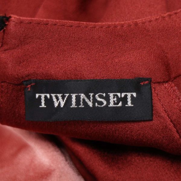 イタリア製★ TWINSET ツインセット 通年 プルオーバー トレーナー Sz.M位　レディース 赤　E4T00053_1#F_画像5