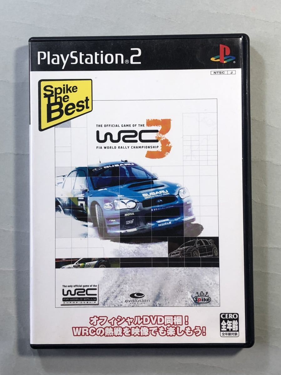 WRC 3 Spike the Best PS2ソフト SONY プレイステーション2 スパイク　FIA世界ラリー選手権公認オフィシャルソフト_画像1