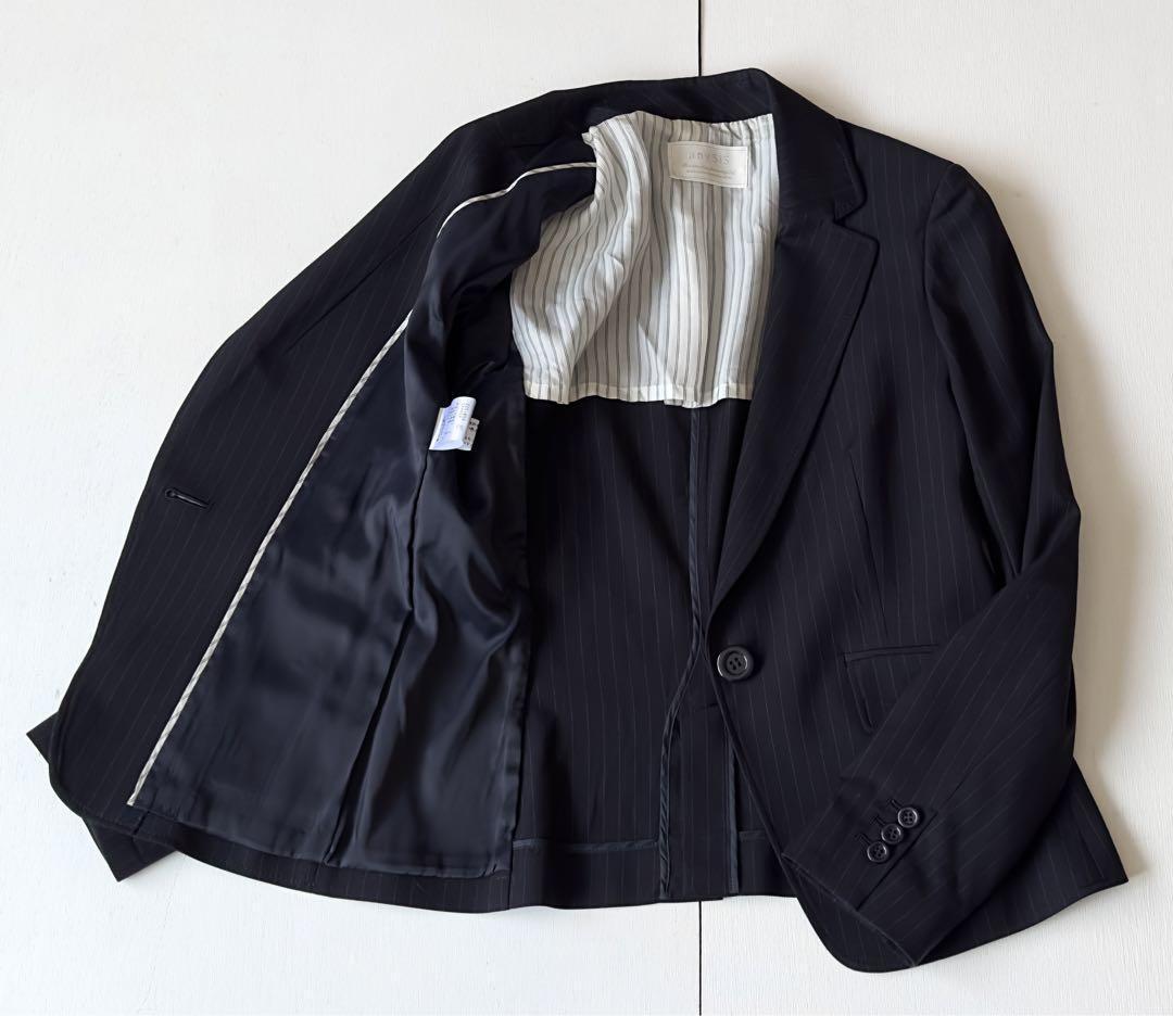 anySiS × index ジャケット スカート ウォッシャブル 洗える オフィス コーデ 会社 仕事 レディースの画像5