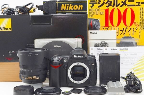 ☆良品☆ Nikon ニコン D90 AF-S 18-105 VR レンズキット 元箱 付属品 Shot数 11,900枚前後 ♯23122901