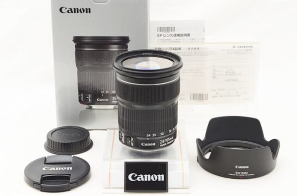 ☆極上美品☆ Canon キャノン EF 24-105mm F3.5-5.6 IS STM 元箱 付属品 ♯23081307_画像1