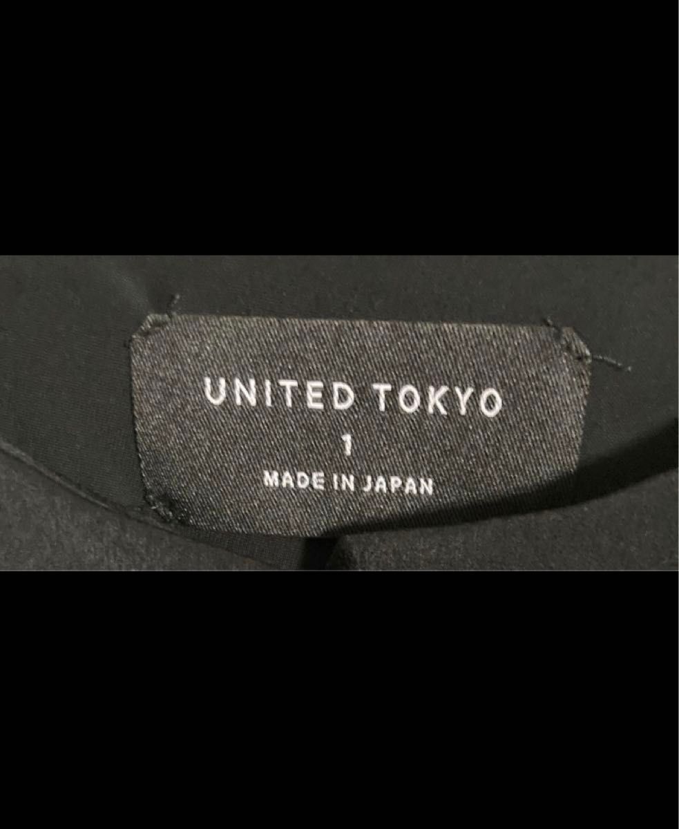 UNITED TOKYO   vネック シャーリング　スリーブ　ブラウス  長袖 トップス