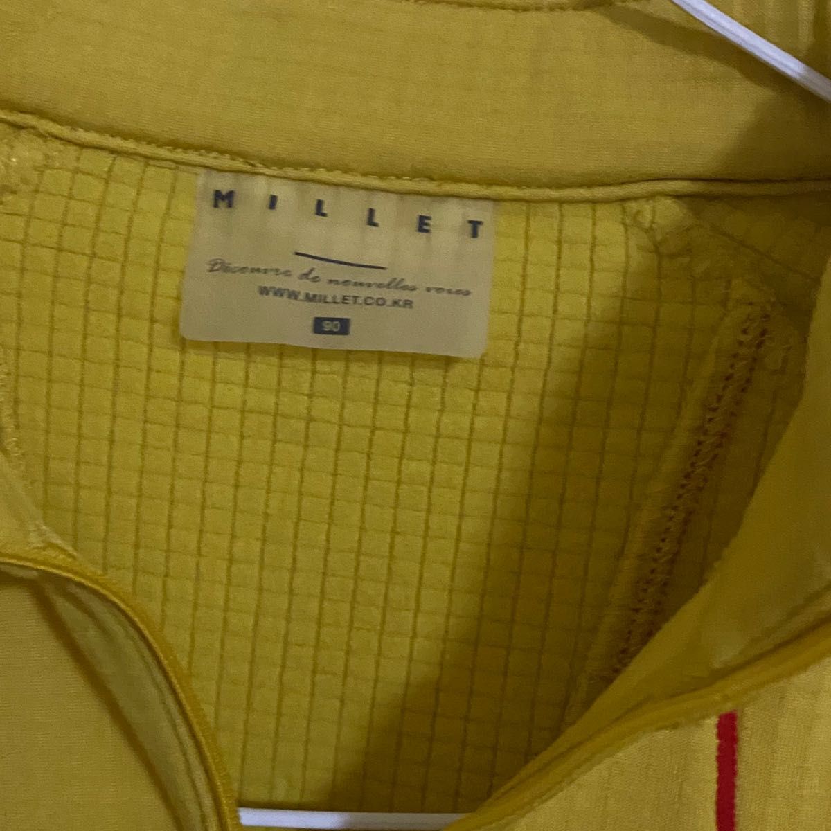 新品　未使用　MILLET ミレー　長袖シャツ　ハーフジップ　Mサイズ  90 アウトドア　登山　スポーツ　普段着用　裏起毛