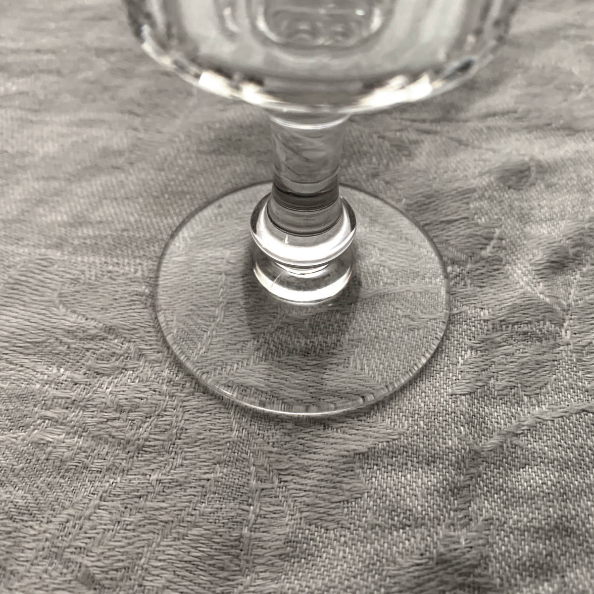 稀少 フランス 1903s OLD BACCARAT オールド バカラ コートプレート petites cote plate en plein グラス クリスタル ワイン アンティーク7_画像5