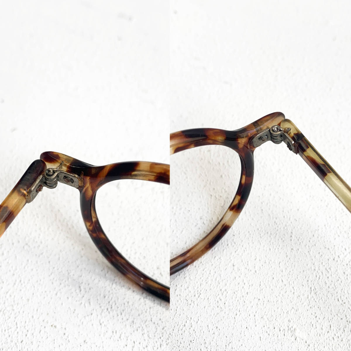 デッドストック 未使用 フランス 1930s 芯なし レンズなし ハンドメイド セルフレーム 眼鏡 セルロイド 骨董 ヴィンテージ アンティーク_画像9