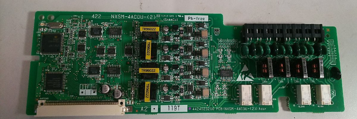 ★NTT NXSM-4ACOU-＜2＞ 4アナログ局線 ビジネスフォン ユニット 基板 中古品 #11Z2277b16_画像1