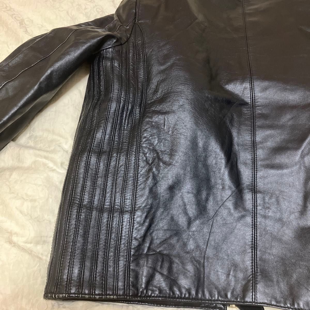 ボッテガヴェネタ BOTTEGA VENETA レザージャケット 本革 黒 革 ボッテガヴェネタ BOTTEGA VENETA レザージャケット 本革 黒 革
